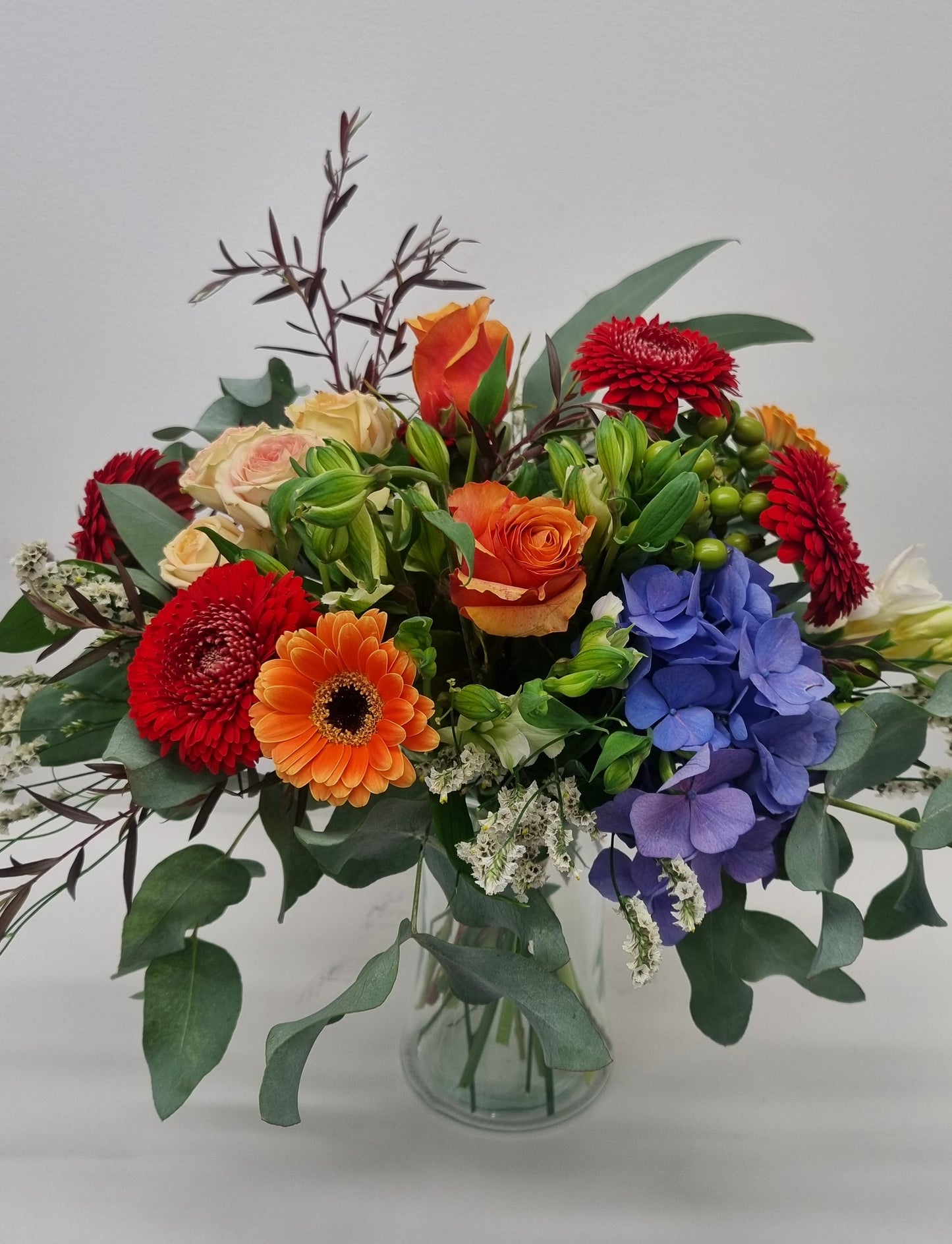 Posy in Glass Vase